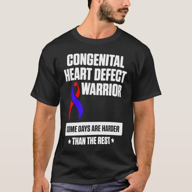 Congenital Heart Disease Defect Survivor Harder CH T Shirt (Framsida)