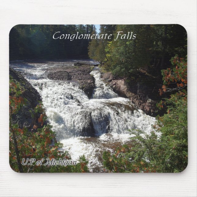 Conglomerate Falls mousepad Musmatta (Framsidan)
