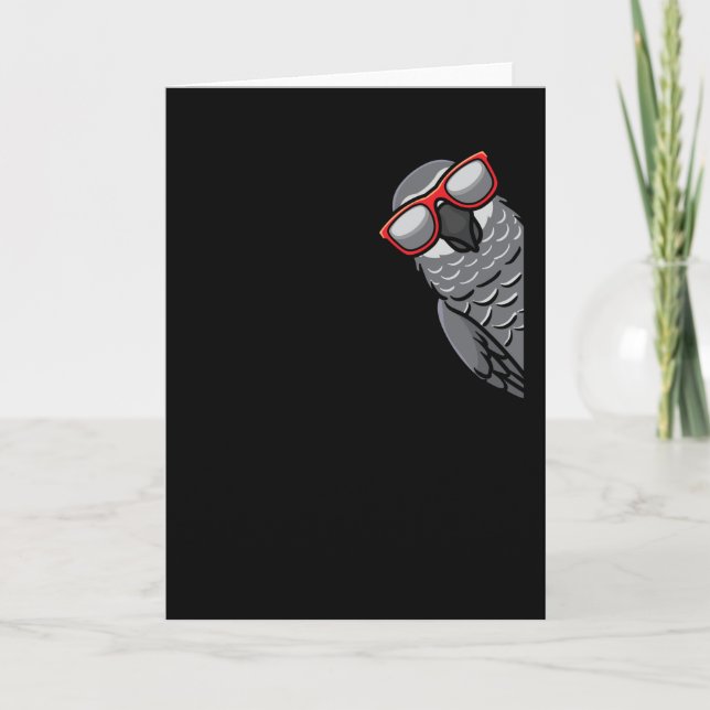 Congo African Grey Parrot Kort (Framsida)