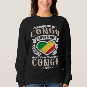 Congo Heart Flag Någon i Kongo älskar mig T Shirt