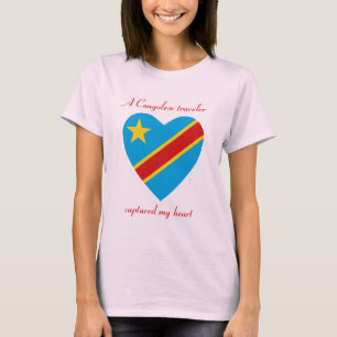 Congo-Kinshasa Flagga Sweetheart T-Shirt