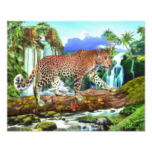 CONGO LEOPARD FOTOTRYCK