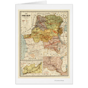 CongoPanoramic MapCongo Hälsningskort