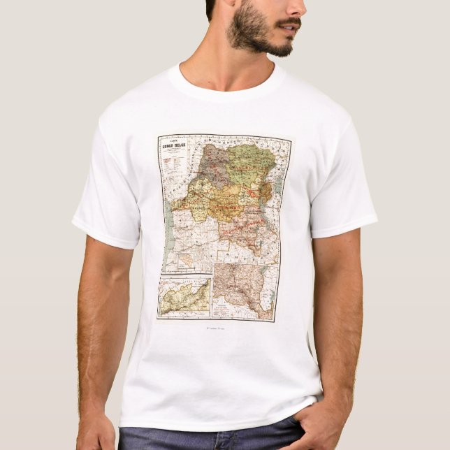 CongoPanoramic MapCongo T Shirt (Framsida)