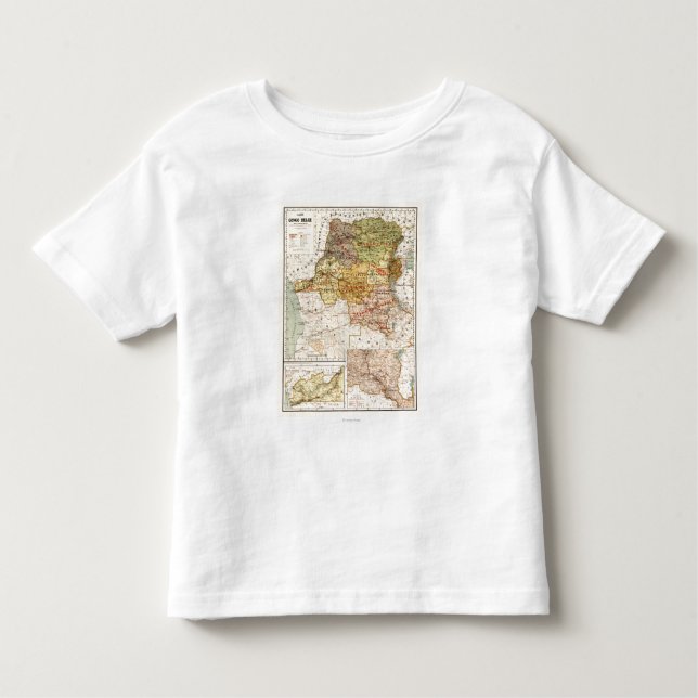 CongoPanoramic MapCongo Tee Shirt (Framsida)