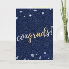 Congrads Glitter Studenten Card Kort