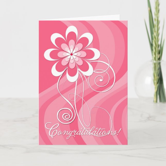 Congradulations - avslutad kemoterapi kort (Framsida)