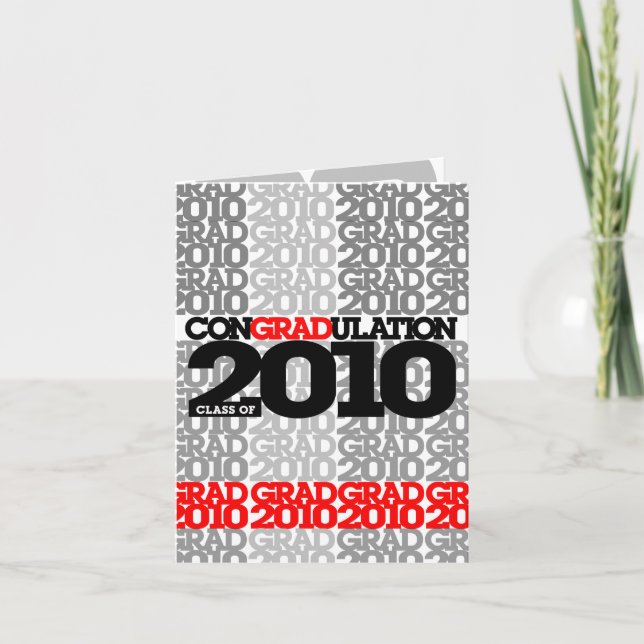 conGRADulations-klass för 2010 Rött kort (Framsida)