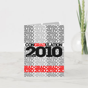 conGRADulations-klass för 2010 Rött kort