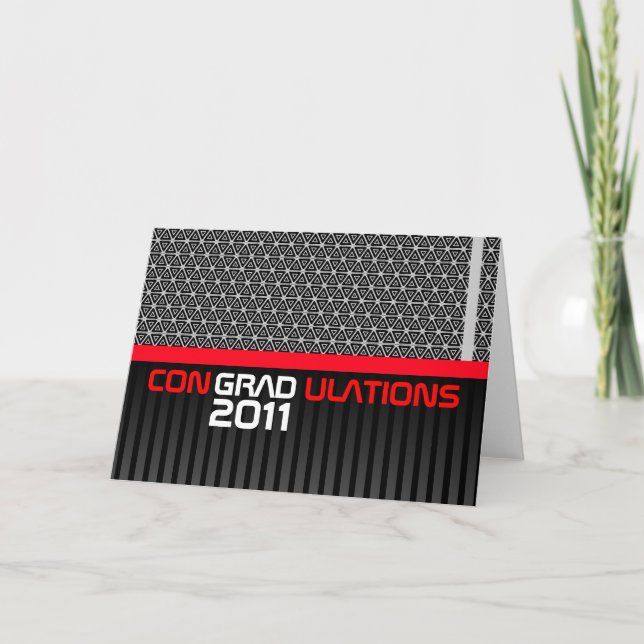 Congradulations klassificerar av 2011 svart rött kort (Framsida)