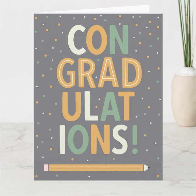 ConGRADulations-Studenten-mappat gratulationskort Kort (Framsida)