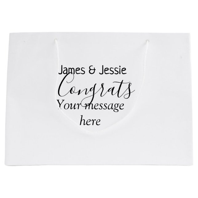 Congrats add name message wedding newly wed couple (Framsidan)