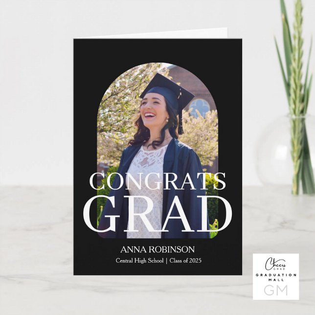 Congrats Grad High School Graduation Kort (Congrats Grad High School Graduation Card)
