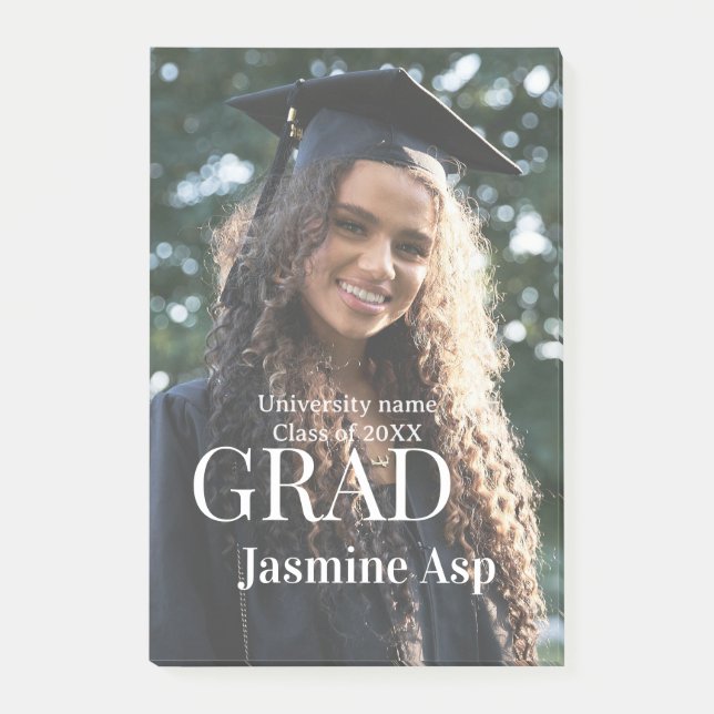 Congrats graduate name university name class 20XX Post-it Block (Framsida)