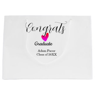Congrats graduation name class of 20XX year heart 