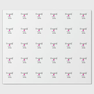 Congrats graduation name class of 20XX year heart  Presentpapper