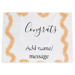 Congrats orange spiral Spanish border boho retro n