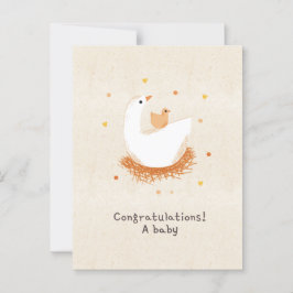 Congratulations a baby chick vykort