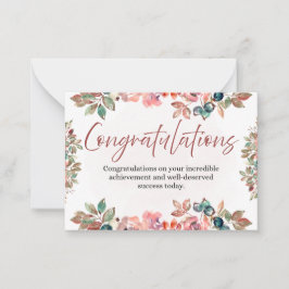 Congratulations Celebration Invitation Card Anteckningskort