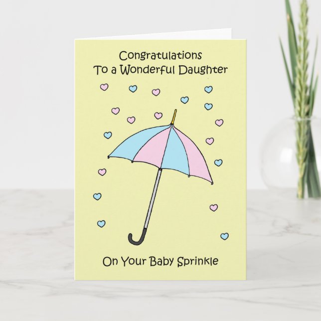 Congratulations Daughter on Baby Sprinkle Kort (Framsida)