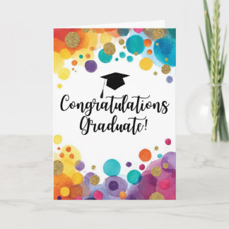 Congratulations Graduate Folded Card Kort
