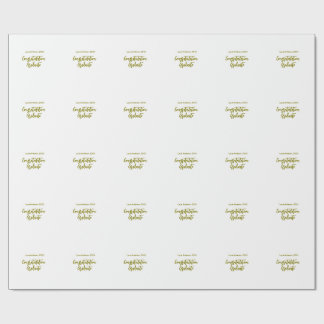 Congratulations graduate golden name class 20XX si Presentpapper