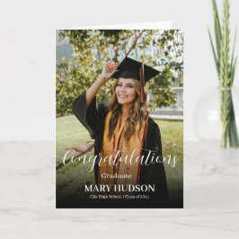 Congratulations Graduate High School Graduation Kort