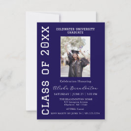 Congratulations Graduate Photo Party Invitation Inbjudningar