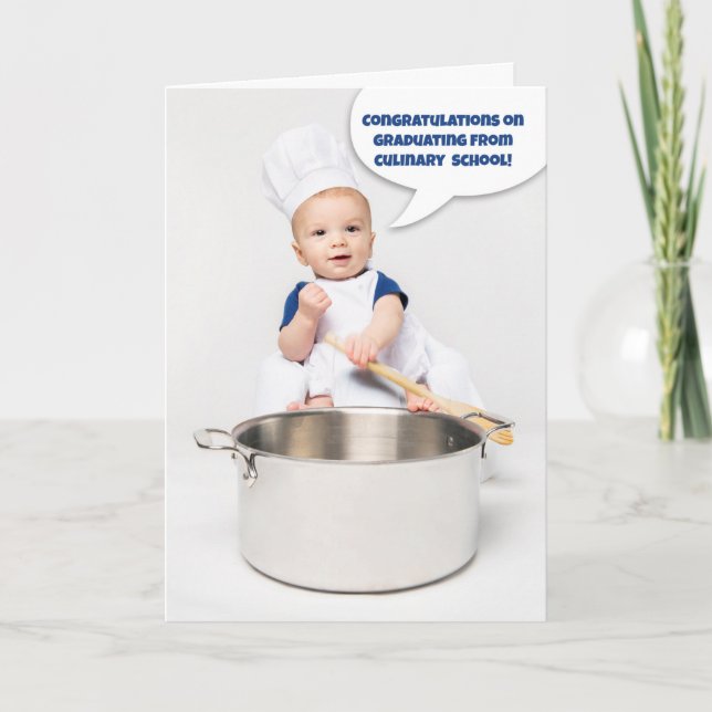 Congratulations Graduating Culinary School Helgkort (Framsida)