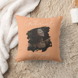 Congratulations Graduation Customizable Photo Text Kudde