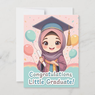 Congratulations Hijabi Girl – Elegant Graduation Magnetisk Inbjudningskort
