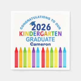 Congratulations Kindergarten Graduate Custom Party Pappersservett