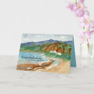 Congratulations New Beach House Ocean Waves Kort