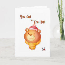 Congratulations- New Born (Cute Cub Card) Kort