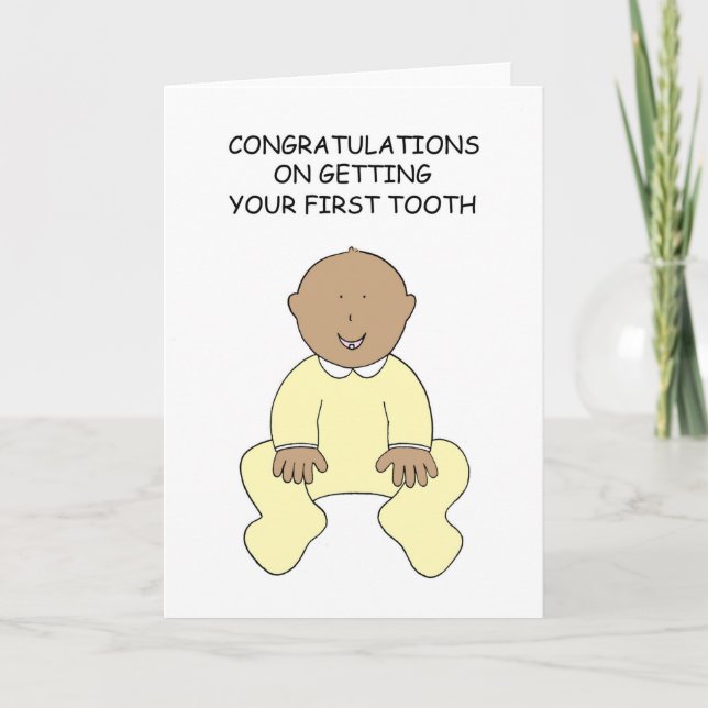 Congratulations on First Tooth Kort (Framsida)