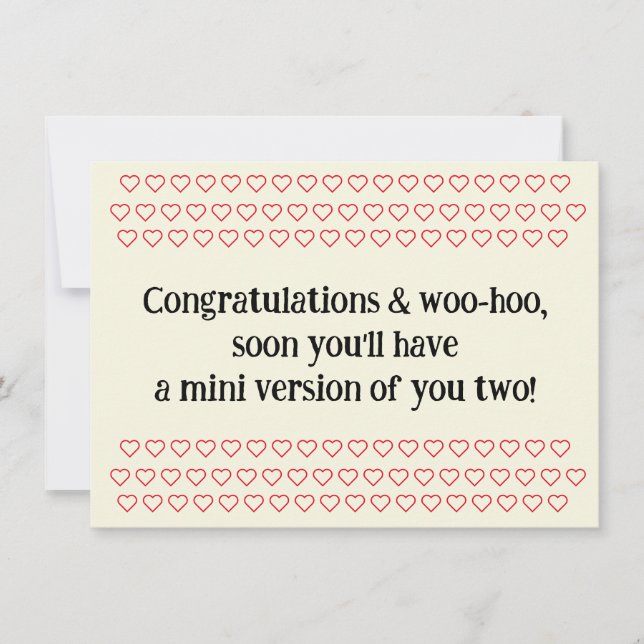 Congratulations On Pregnancy, w. Sample Text, Card (Framsida)