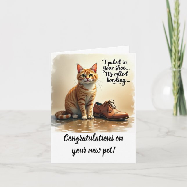 Congratulations on your new pet card kort (Framsida)