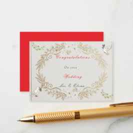 Congratulations on your wedding Enclosure Card Tilläggskort