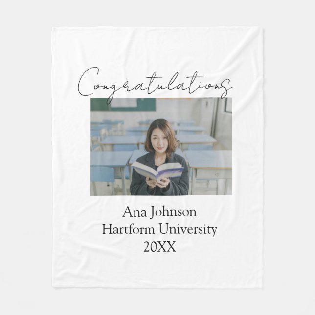 Congratulations photo graduate name university yea fleecefilt (Framsidan)