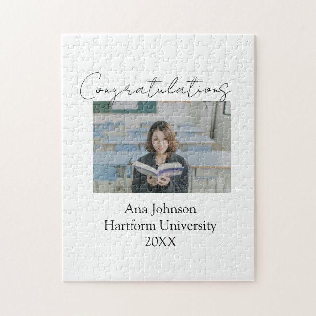 Congratulations photo graduate name university yea pussel (Vertikal)