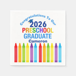 Congratulations Preschool Graduate Custom Party Pappersservett