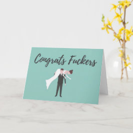 Congratulations Wedding Greeting Card Kort