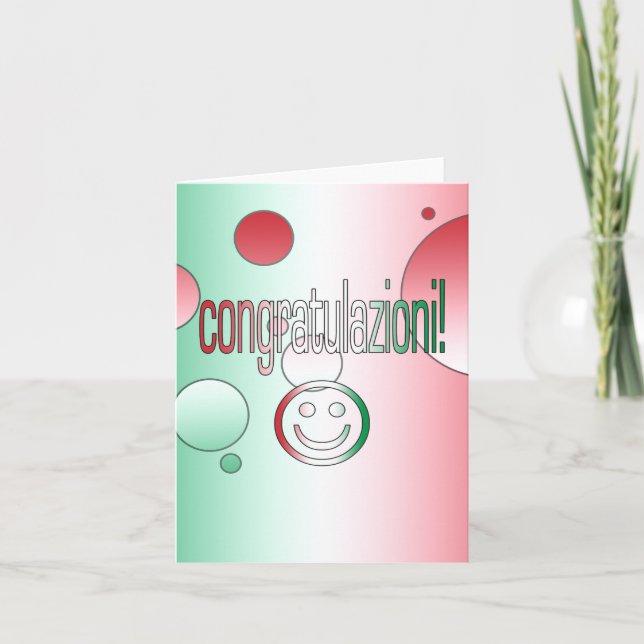 Congratulazioni! Konst för pop för Kort (Framsida)