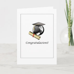 Congratulazioni! - Studentenkort i italienare Kort