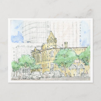 Congress Ave. på Forth Street, Austin, Texas Vykort