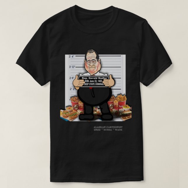 CONGRESSMAN JERRY TJOCK-MAN NADLER T SHIRT (Design framsida)
