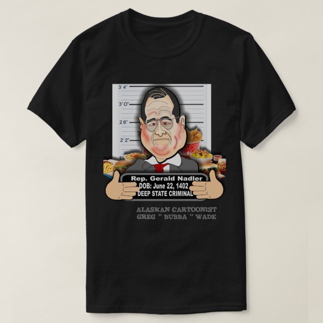 CONGRESSMAN JERRY TJOCK-MAN NADLER T SHIRT (Design framsida)