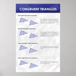 Congruent Triangles - Matematisk Poster