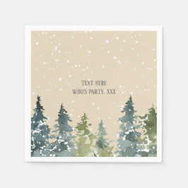 Conifer, Gräs Träd, Evergreen Pappersservett