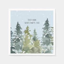 Conifer, Gräs Träd, Evergreen Pappersservett